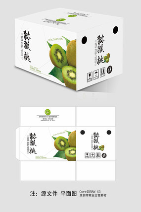 簡約綠心 獼猴桃手提包裝的設(shè)計美學(xué)與實用哲學(xué)